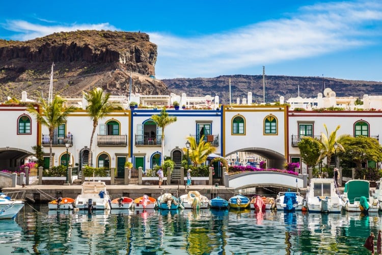 Puerto de Mogán en la isla de Gran Canaria